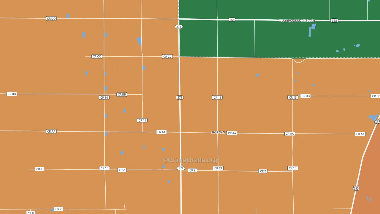 Morgan, CO Map of Assault Rates