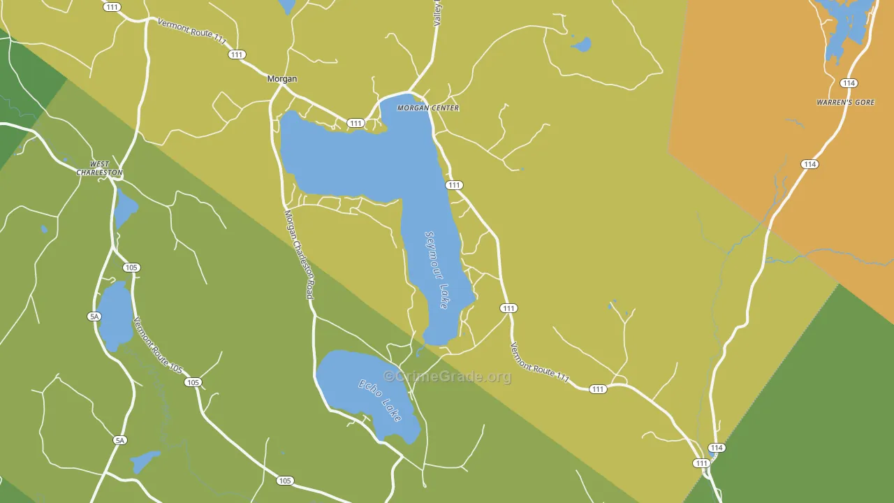 Morgan, VT Map of Assault Rates