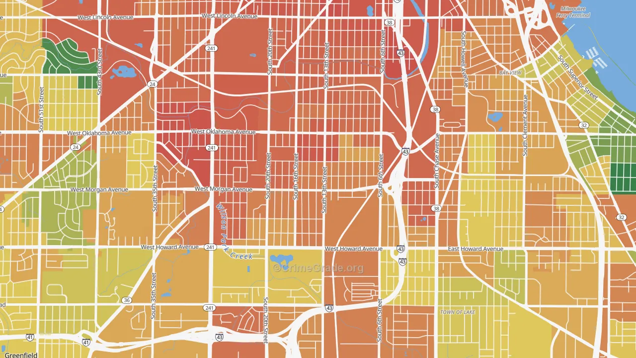 Morgandale, Milwaukee, WI Map of Assault Rates