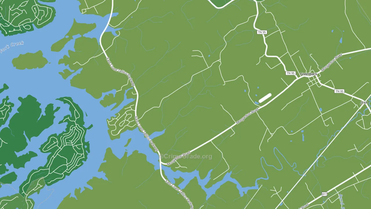 Morganton, TN Map of Assault Rates