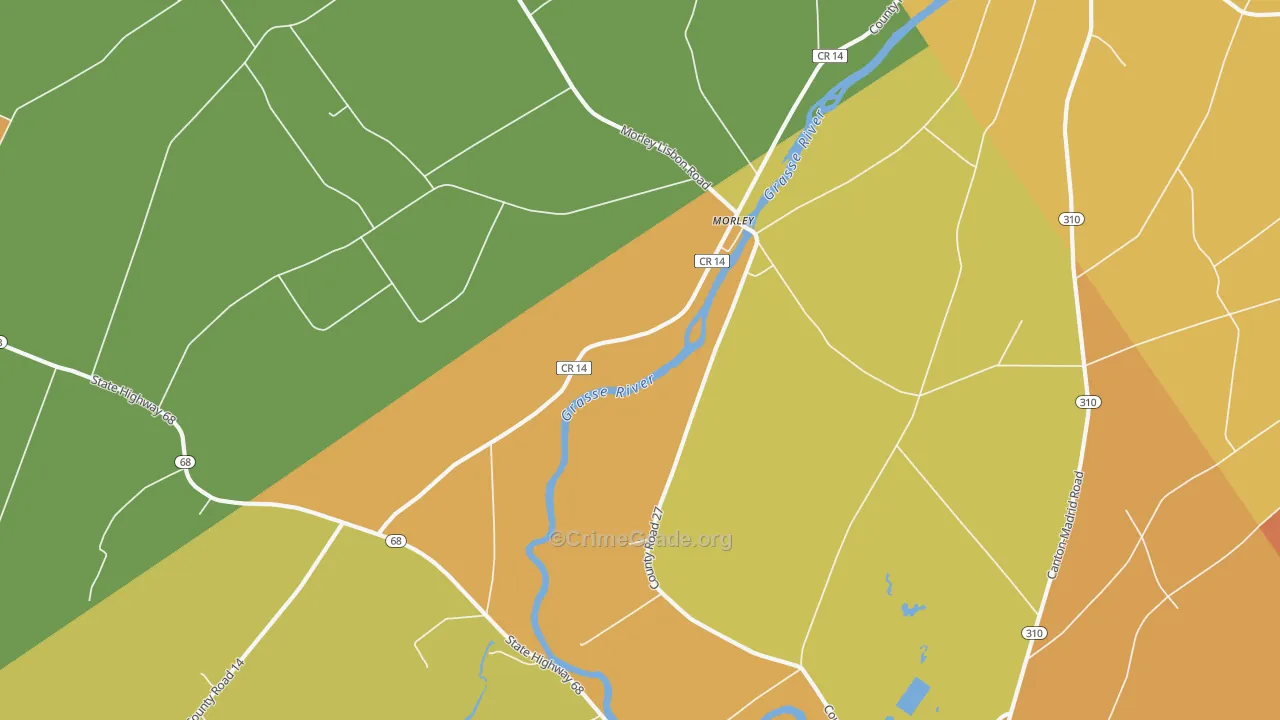 Morley, NY Map of Assault Rates