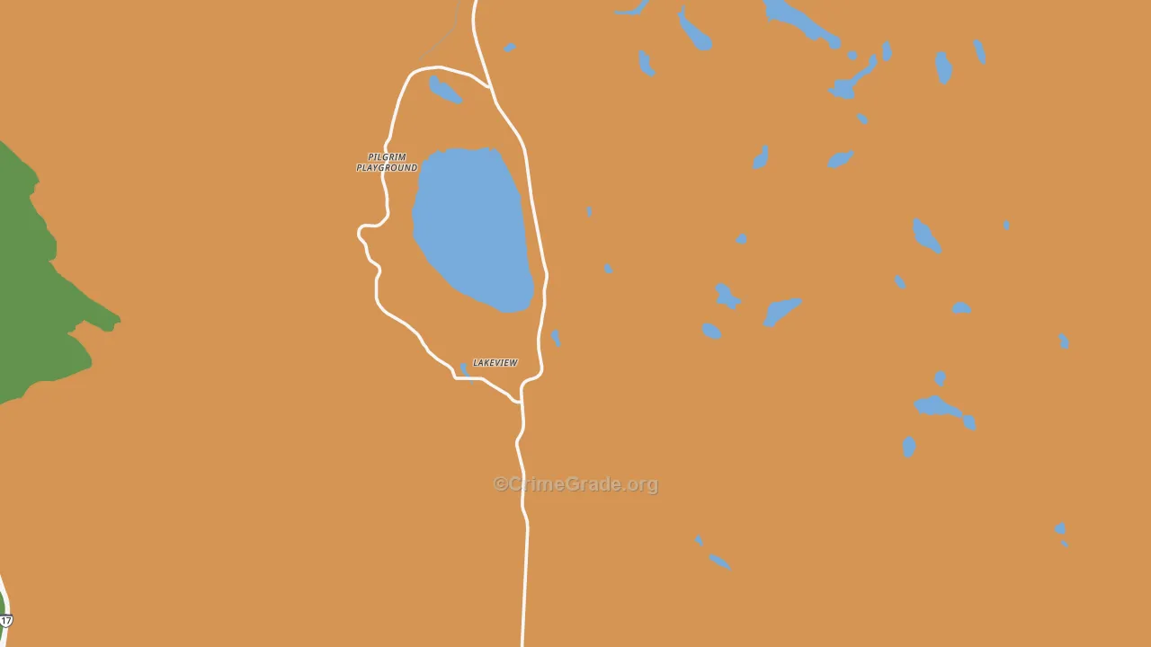Mormon Lake, AZ Map of Assault Rates