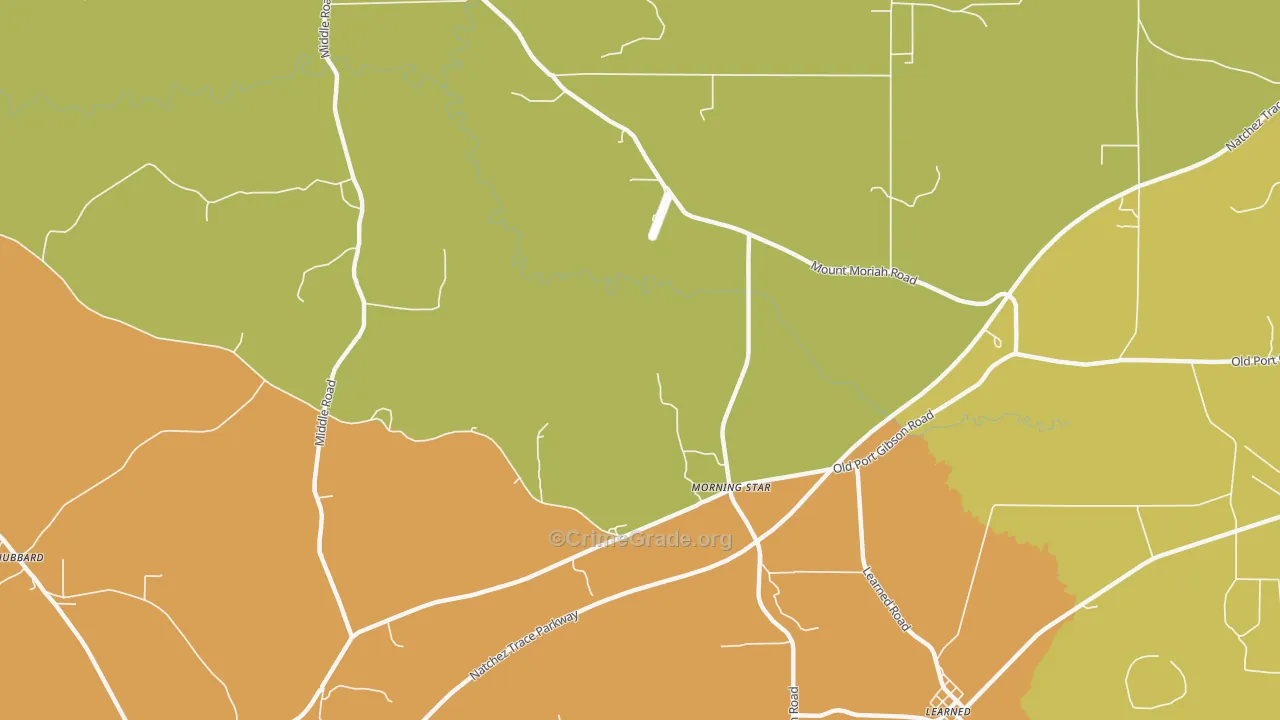 Morning Star, MS Map of Assault Rates