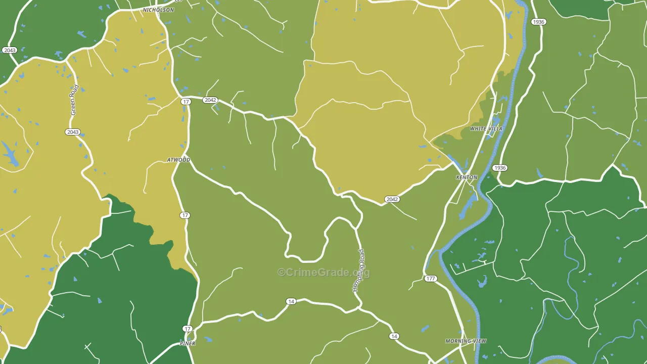 Morning View, KY Map of Assault Rates