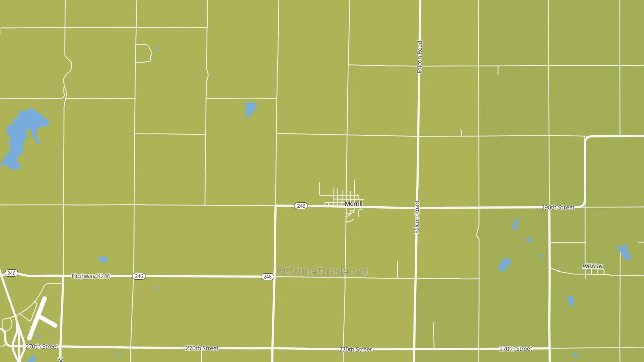 Morrill, KS Map of Assault Rates