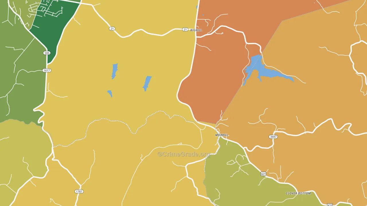 Morrill, KY Map of Assault Rates