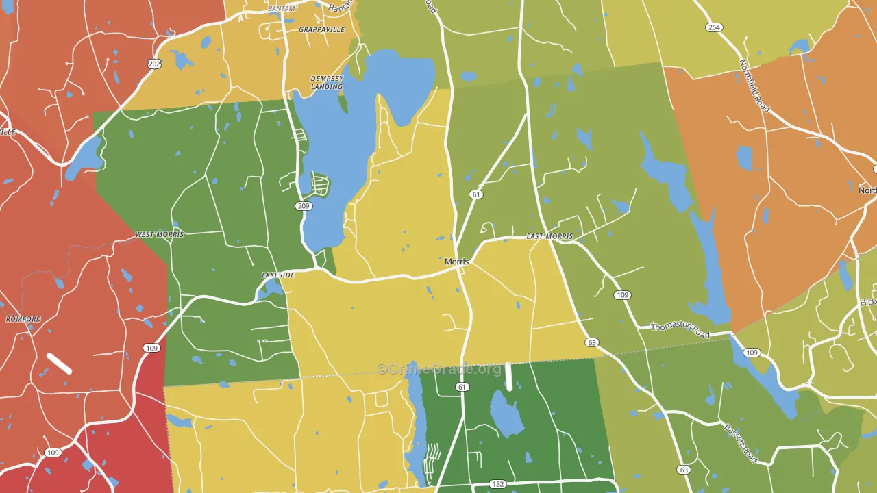 Morris, CT Map of Assault Rates