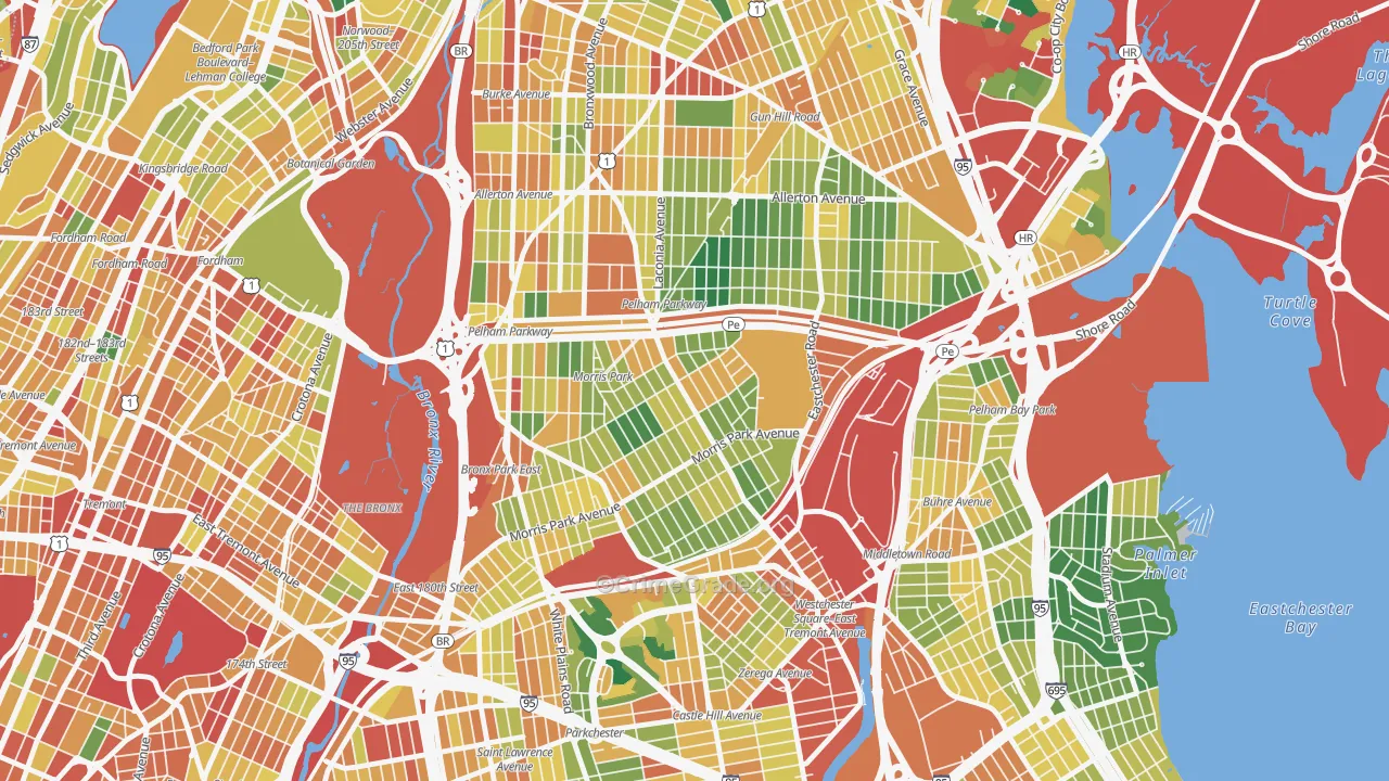 Morris Park, Bronx, NY Map of Assault Rates