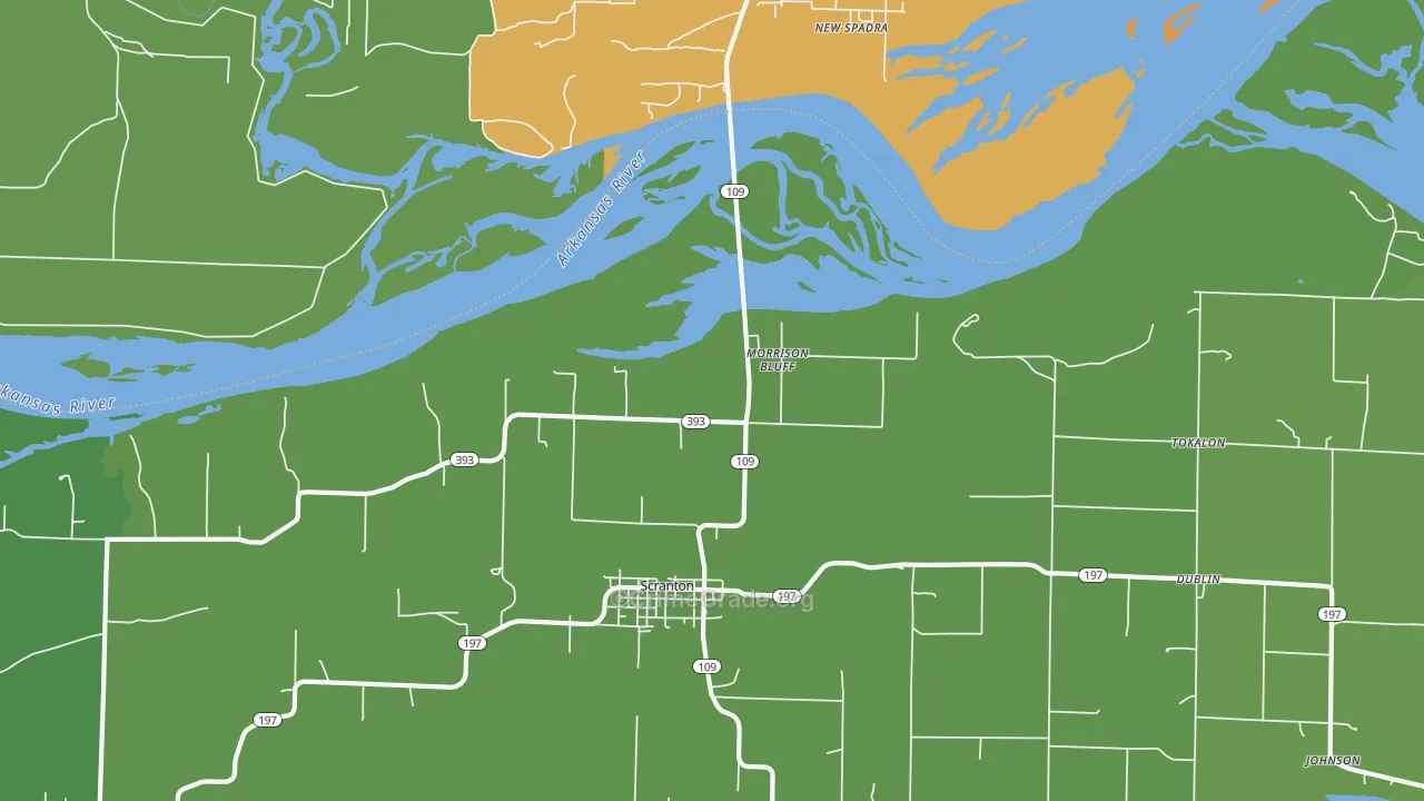 Morrison Bluff, AR Map of Assault Rates