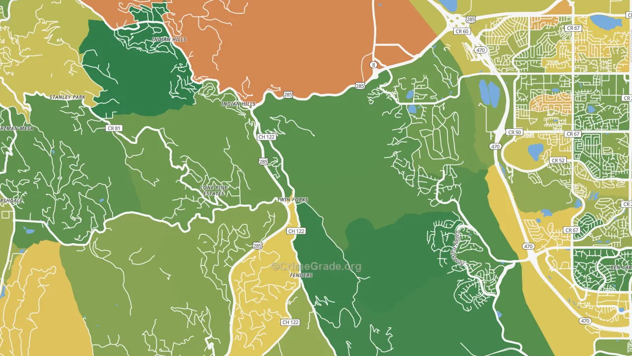 Morrison, CO Map of Assault Rates
