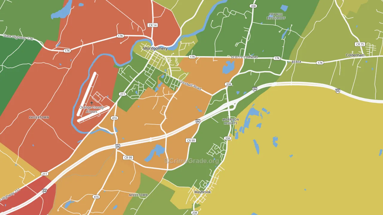 Morrison Heights, NY Map of Assault Rates