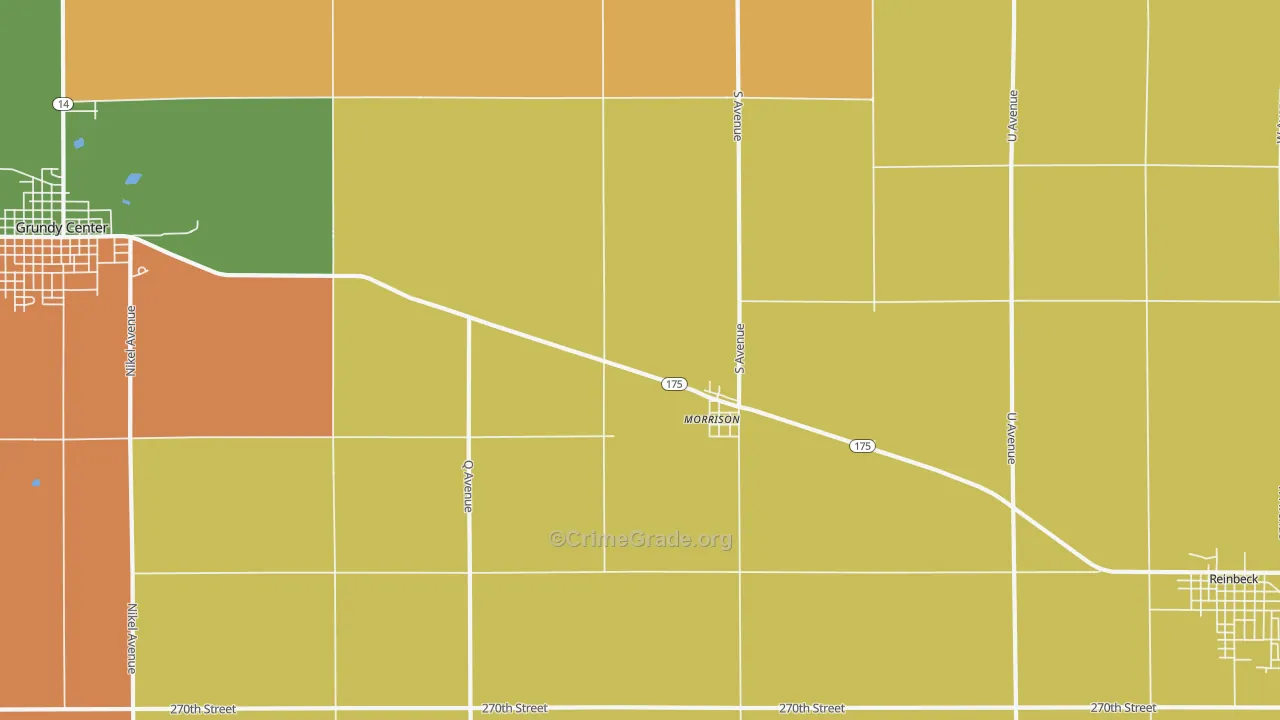 Morrison, IA Map of Assault Rates