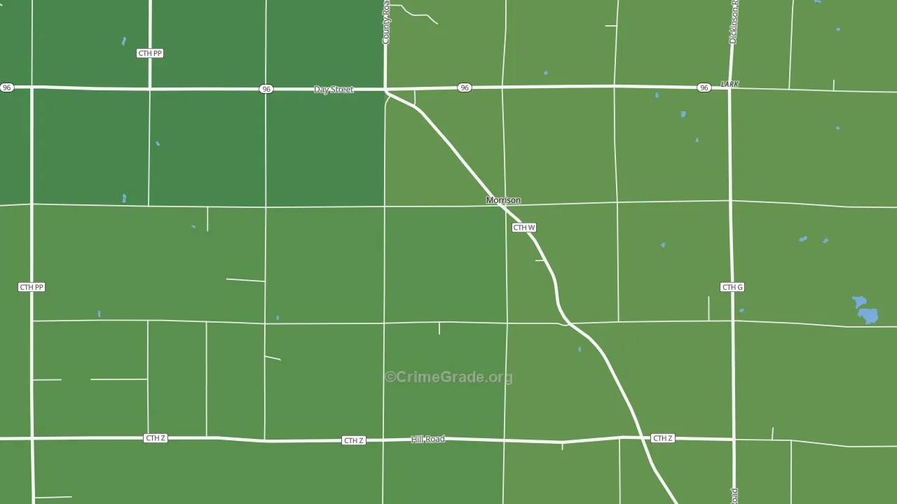 Morrison, WI Map of Assault Rates