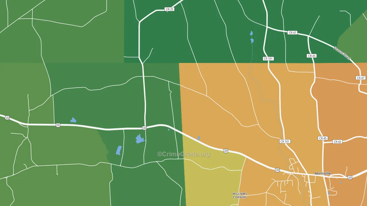 Morrisville Station, NY Map of Assault Rates