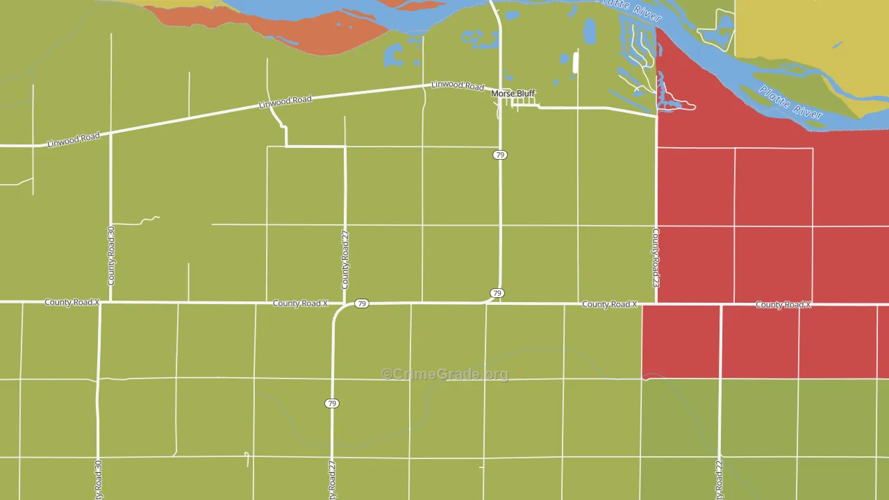 Morse Bluff, NE Map of Assault Rates