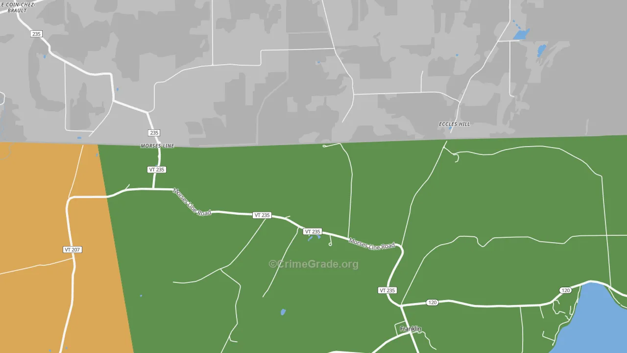 Morses Line, VT Map of Assault Rates
