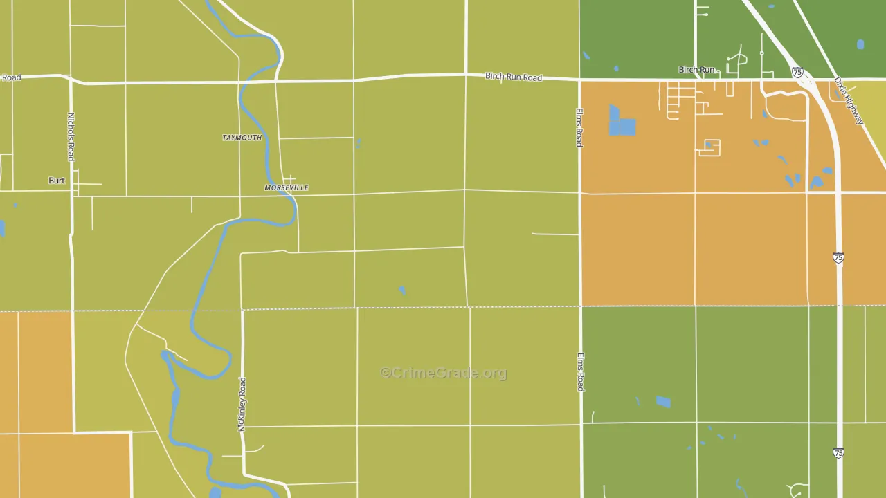 Morseville, MI Map of Assault Rates