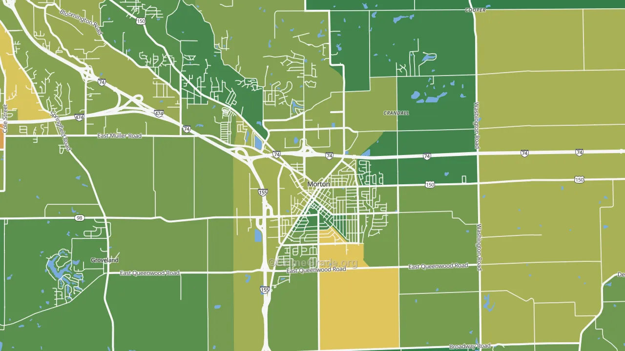 Morton, IL Map of Assault Rates