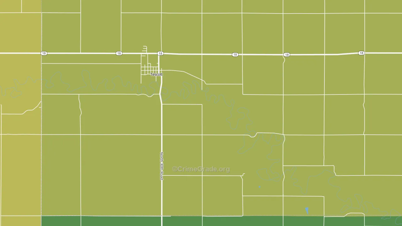 Morton, KS Map of Assault Rates