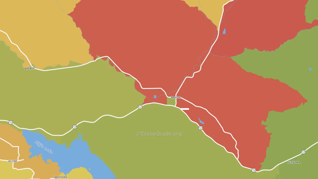 Morton, WA Map of Assault Rates