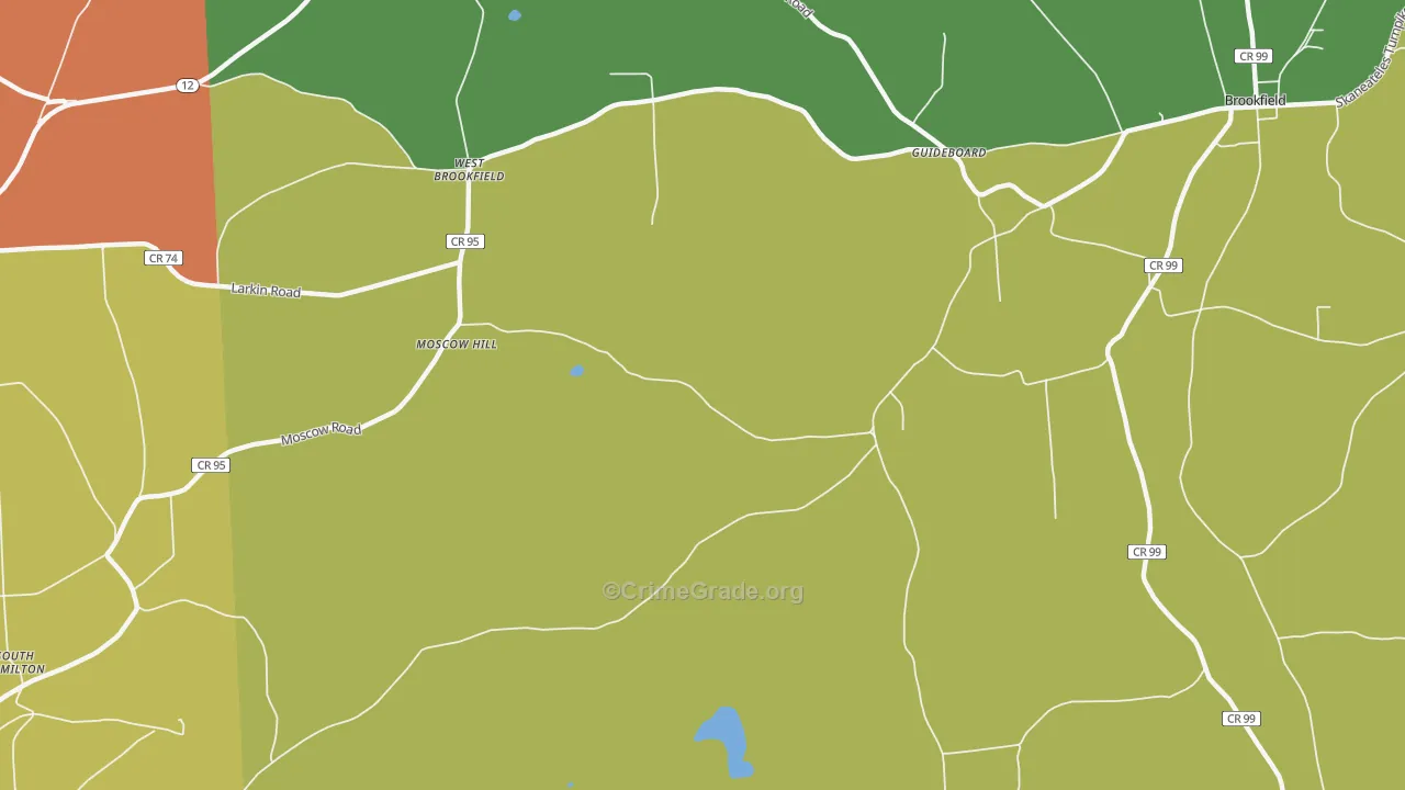 Moscow Hill, NY Map of Assault Rates