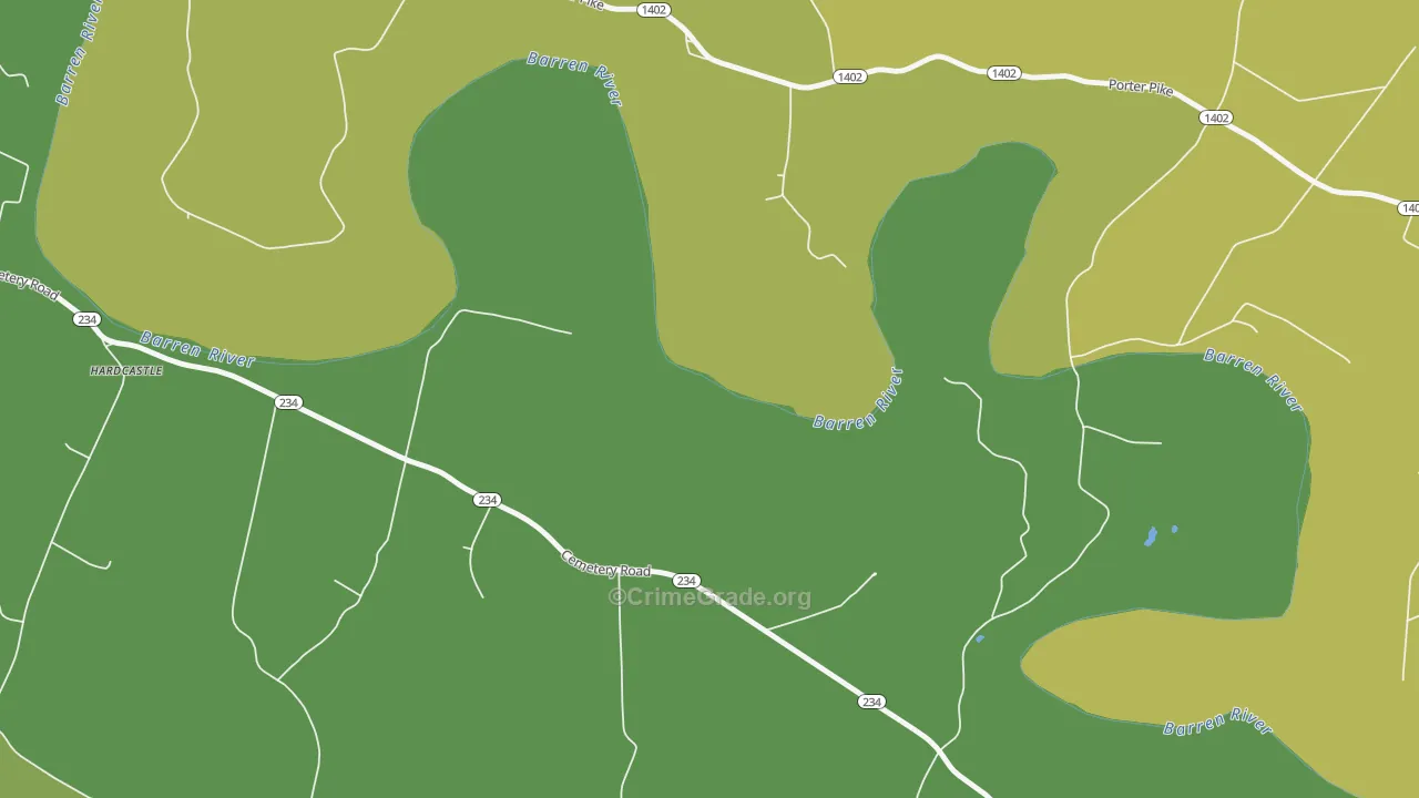 Motley, KY Map of Assault Rates