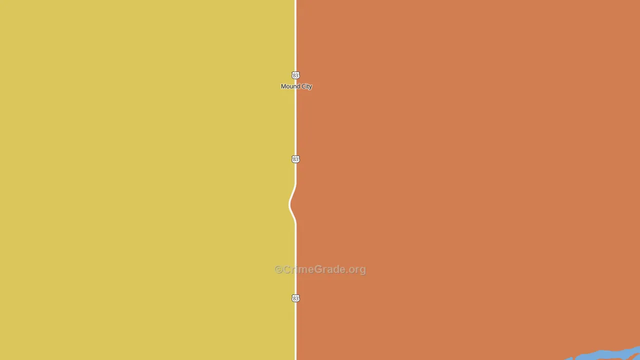 Mound City, SD Map of Assault Rates