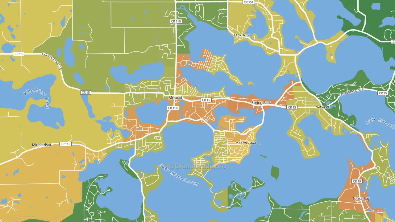 Mound, MN Map of Assault Rates