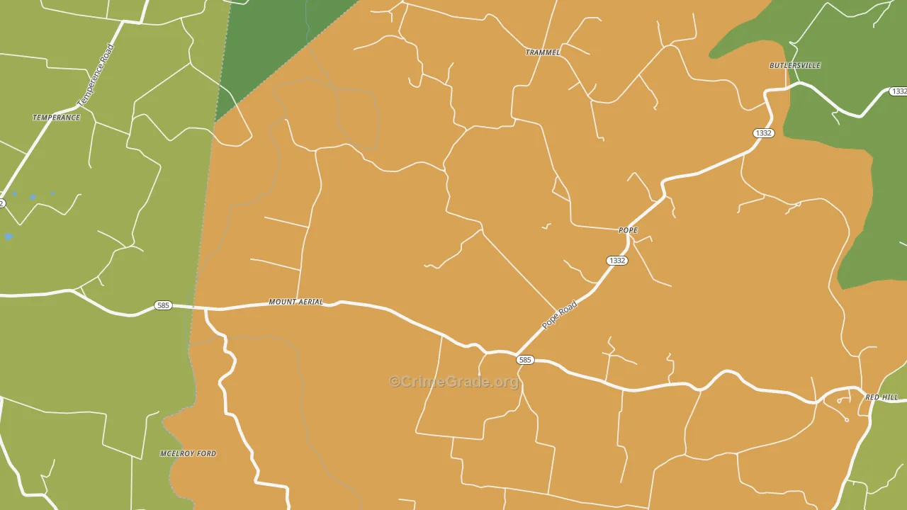 Mount Aerial, KY Map of Assault Rates