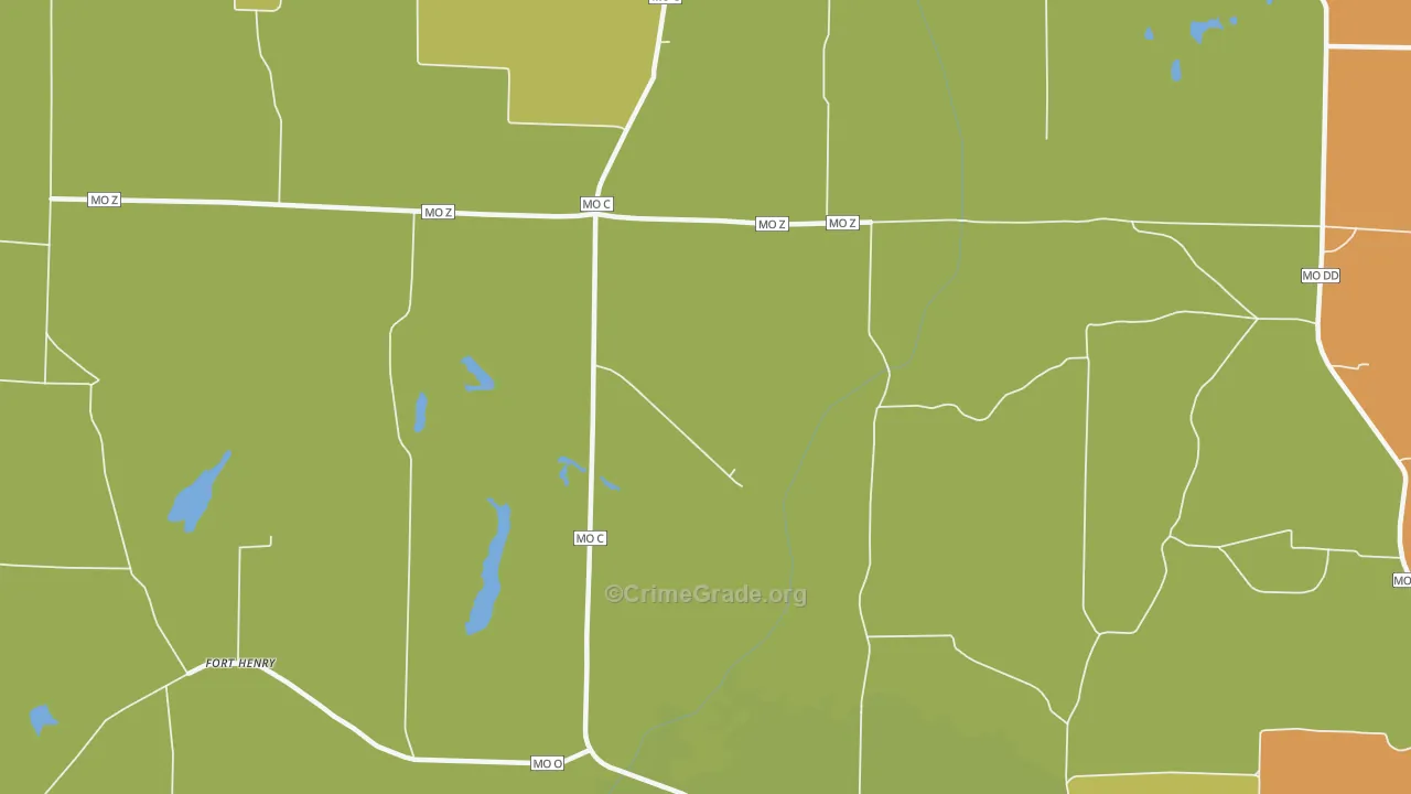 Mount Airy, MO Map of Assault Rates