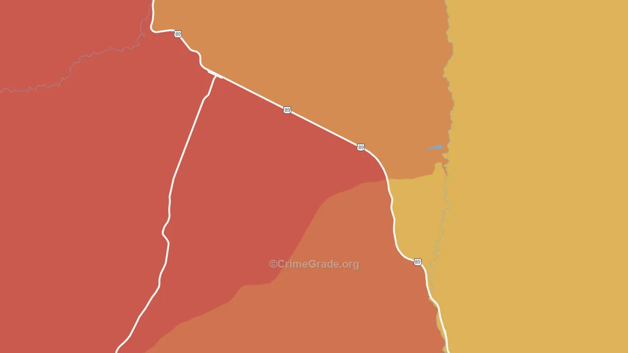 Mount Carmel Junction, UT Map of Assault Rates
