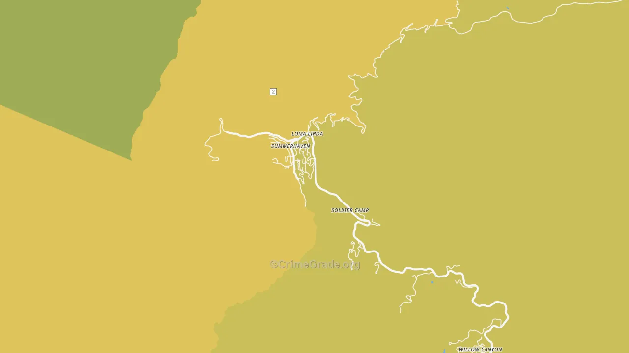 Mount Lemmon, AZ Map of Assault Rates