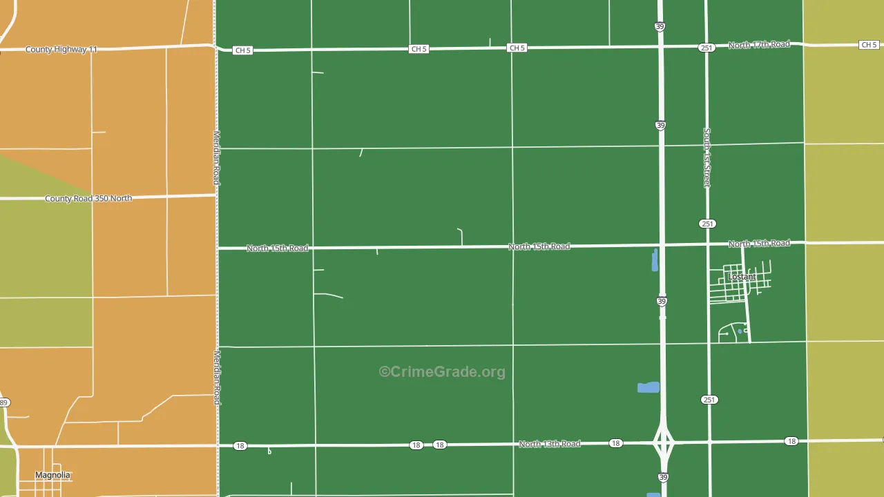 Mount Palatine, IL Map of Assault Rates