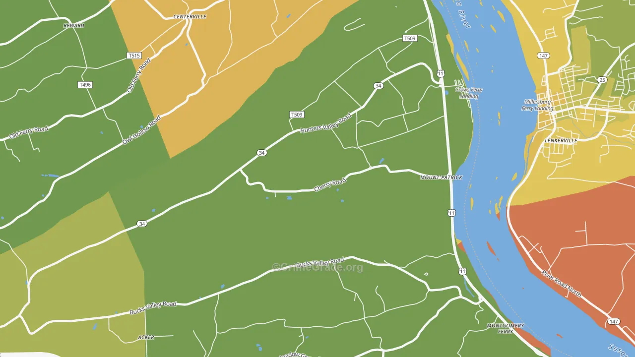 Mount Patrick, PA Map of Assault Rates