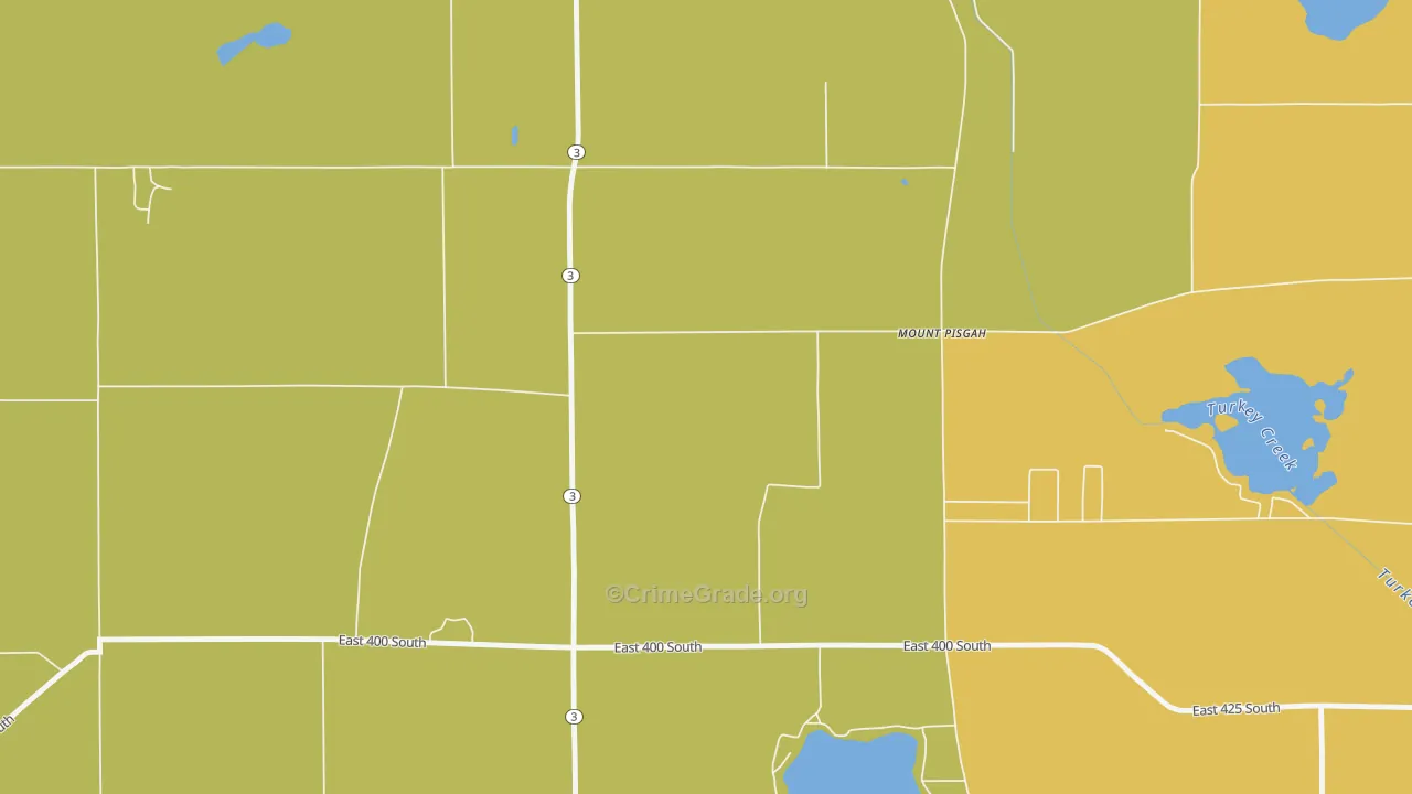Mount Pisgah, IN Map of Assault Rates