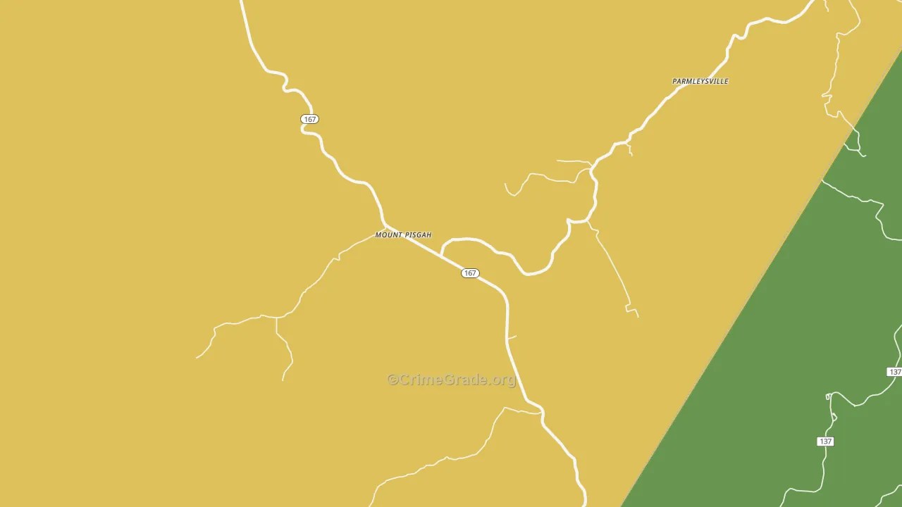 Mount Pisgah, KY Map of Assault Rates