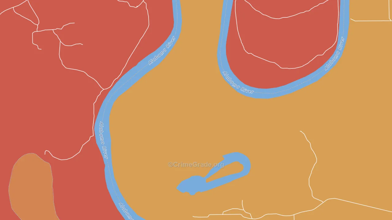 Mount Pleasant, AL Map of Assault Rates