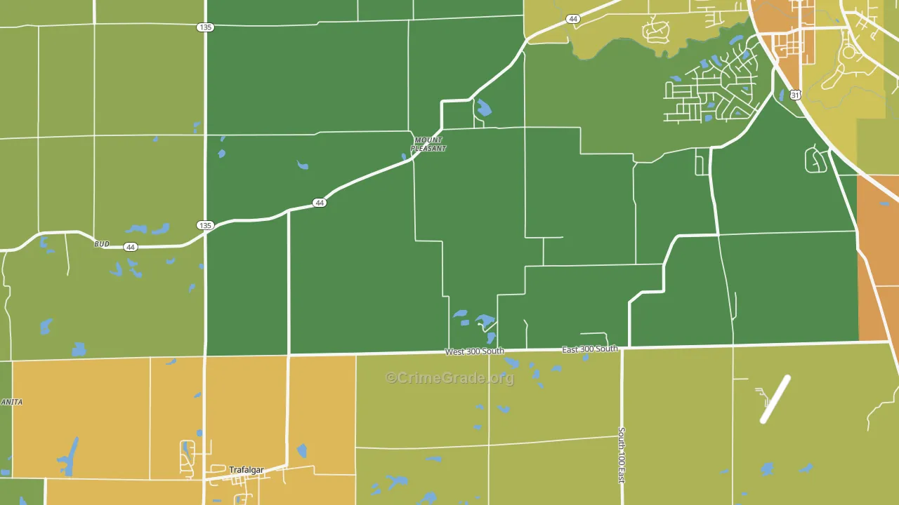 Mount Pleasant, IN Map of Assault Rates