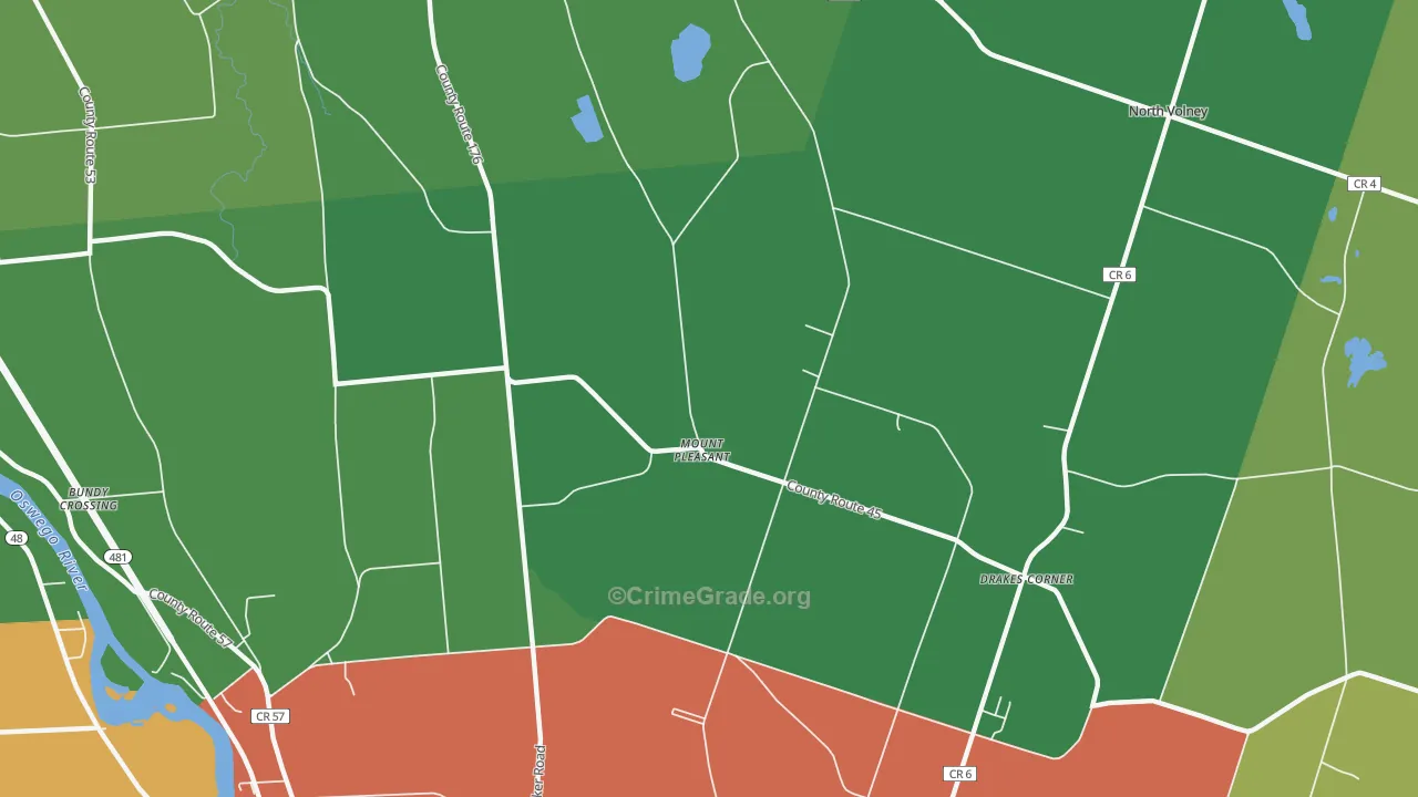 Mount Pleasant, NY Map of Assault Rates