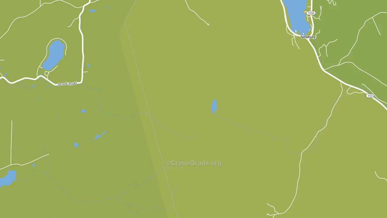 Mount Sunapee, NH Map of Assault Rates