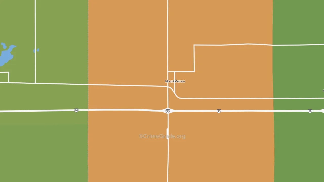 Mount Vernon, SD Map of Assault Rates