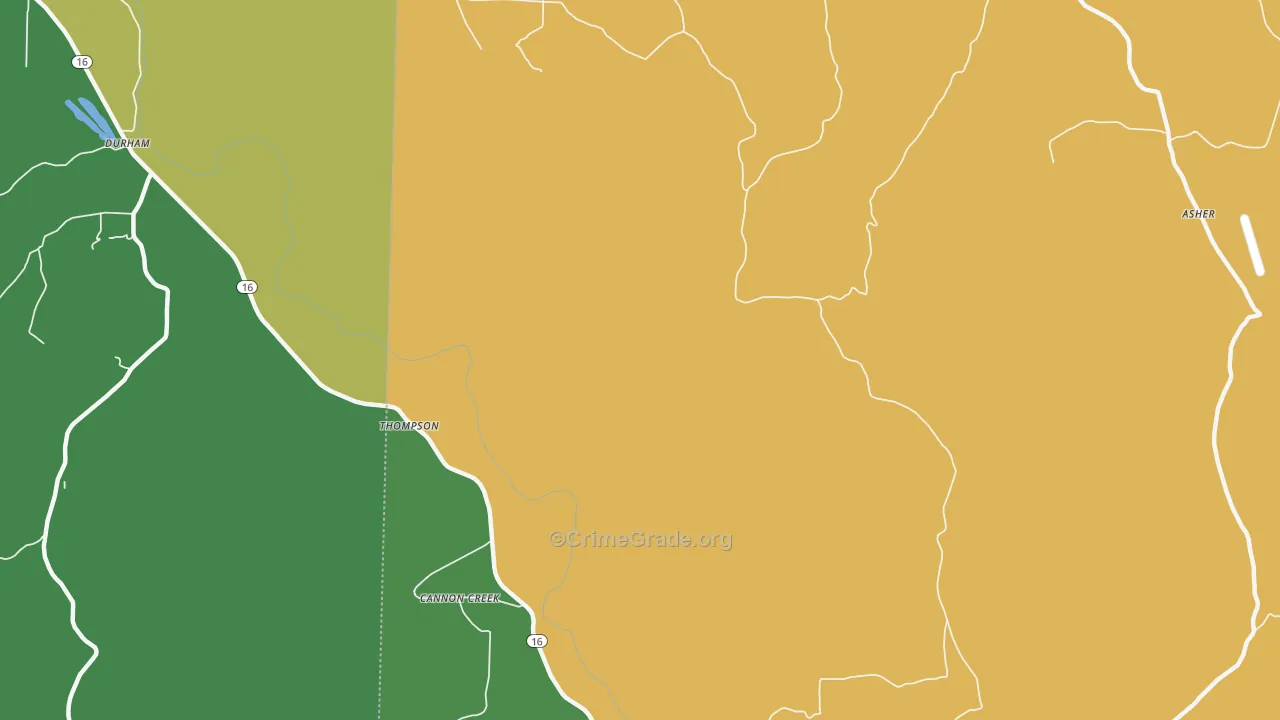 Mountain Crest, AR Map of Assault Rates