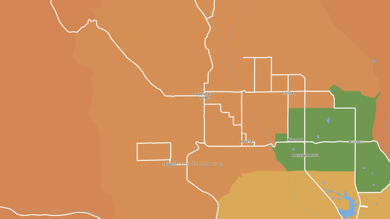 Mountain Home, UT Map of Assault Rates