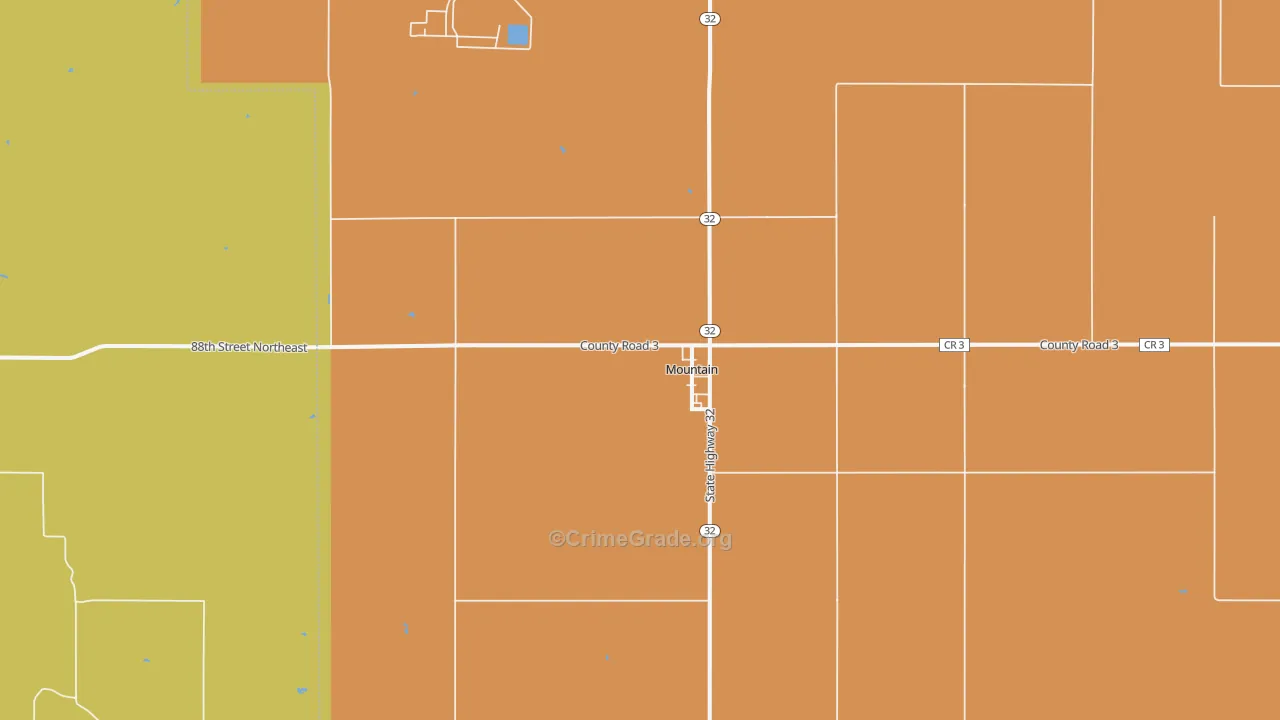 Mountain, ND Map of Assault Rates