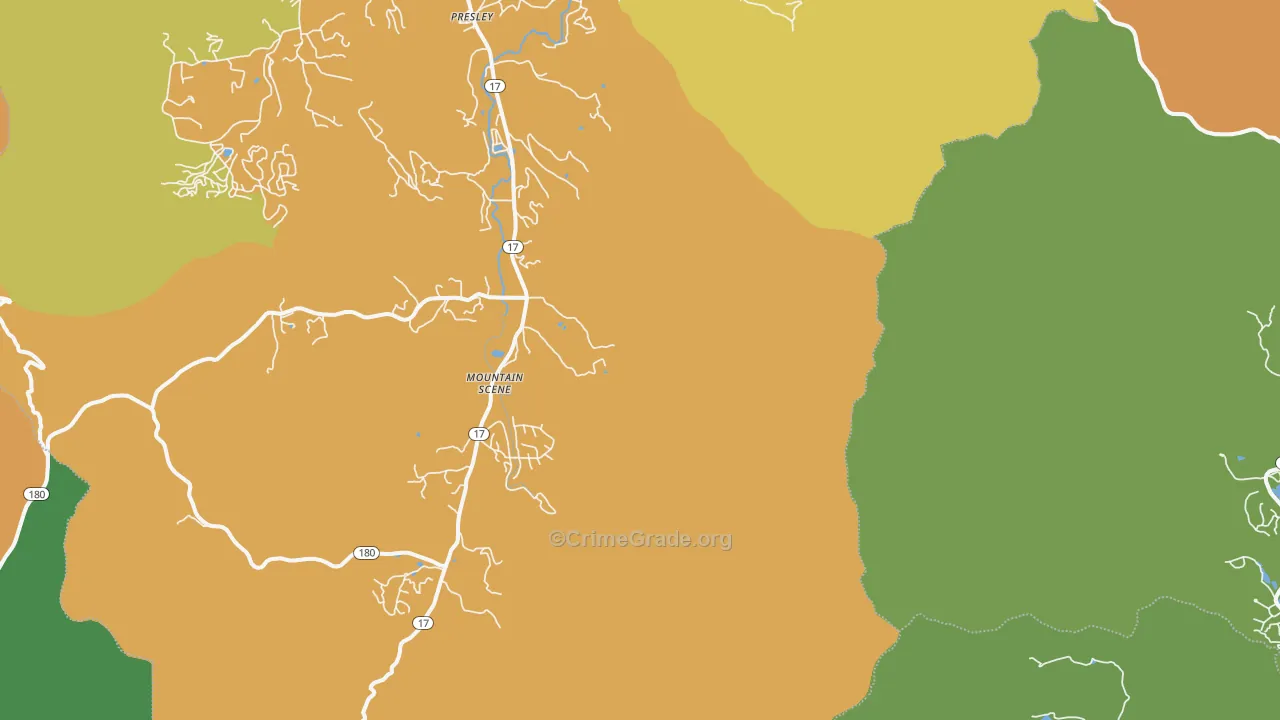 Mountain Scene, GA Map of Assault Rates