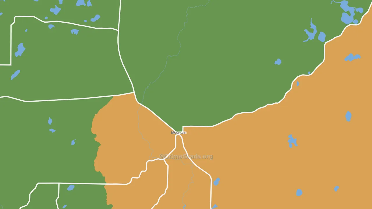 Mountain, WI Map of Assault Rates