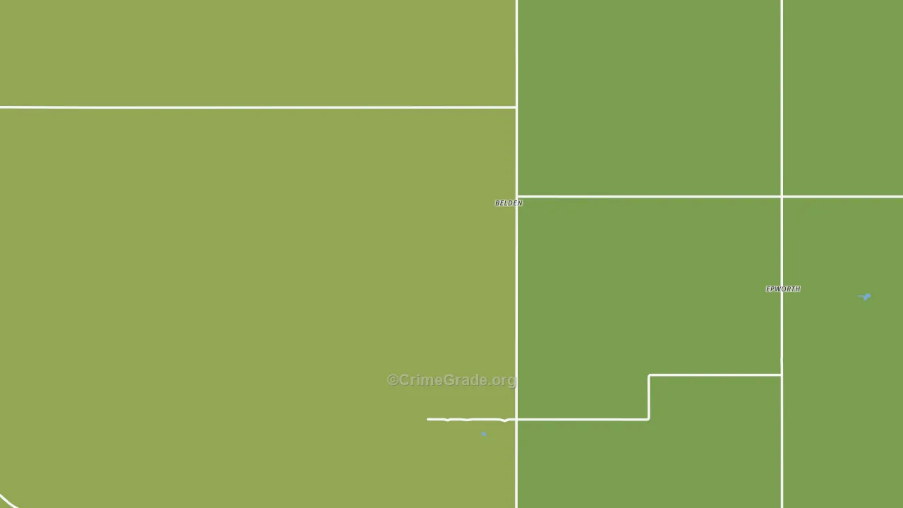 Mountrail County, ND Map of Assault Rates