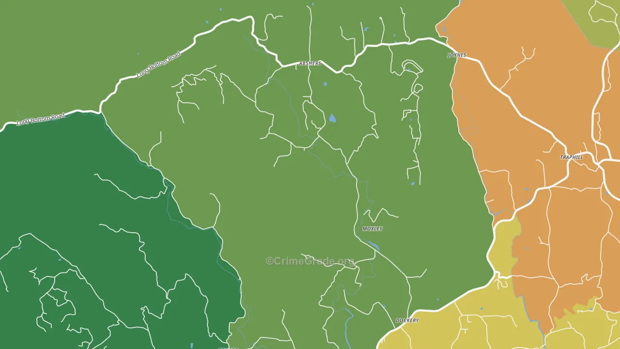 Moxley, NC Map of Assault Rates