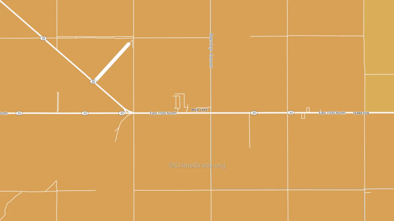 Mud Lake, ID Map of Assault Rates