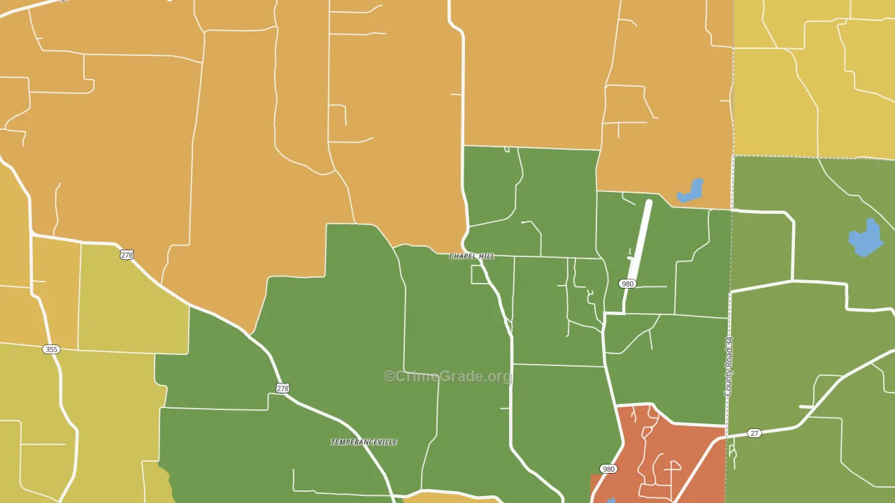 Muddyfork, AR Map of Assault Rates